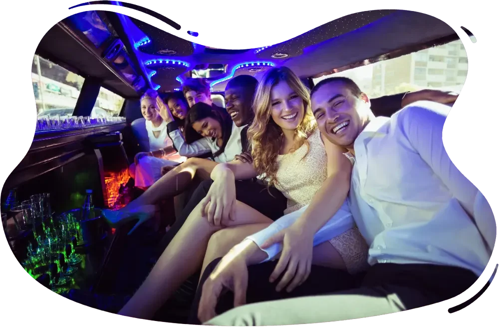 happy-friends-chatting-limousine