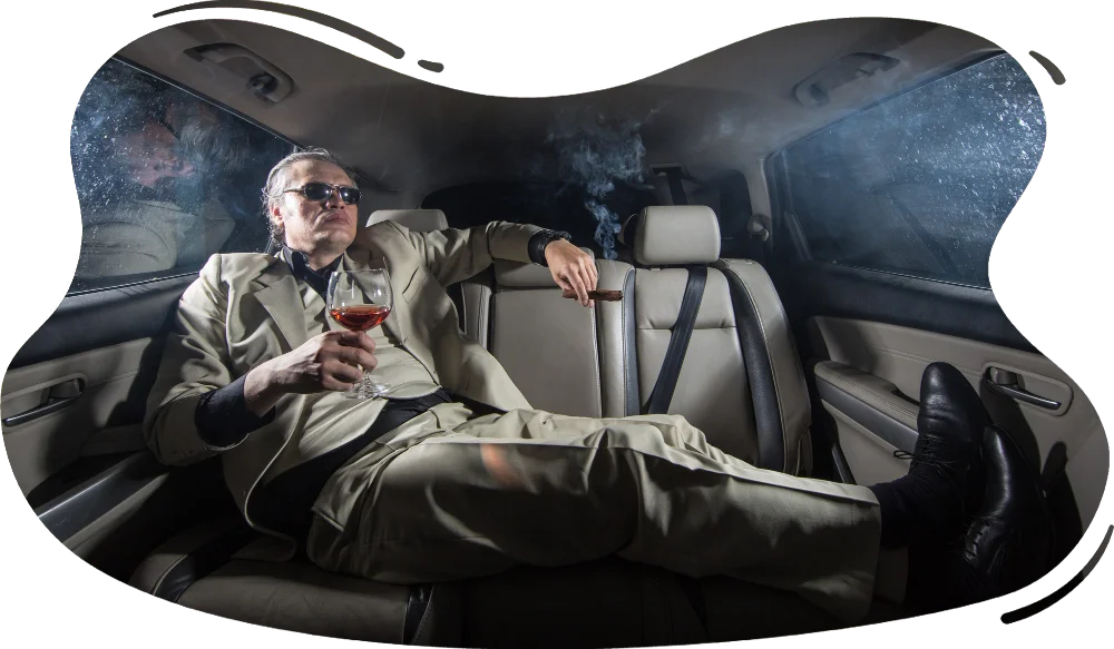 rich-man-white-suit-cigar-car-limousine