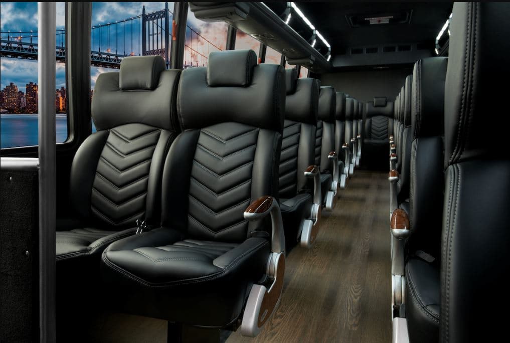 Sonoma Limo Passenger Charter Bus interior picture