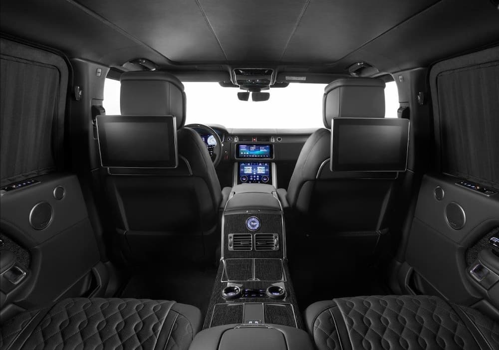 Luxury SUV black leather interior picture of Sonoma Limo Luxury SUV