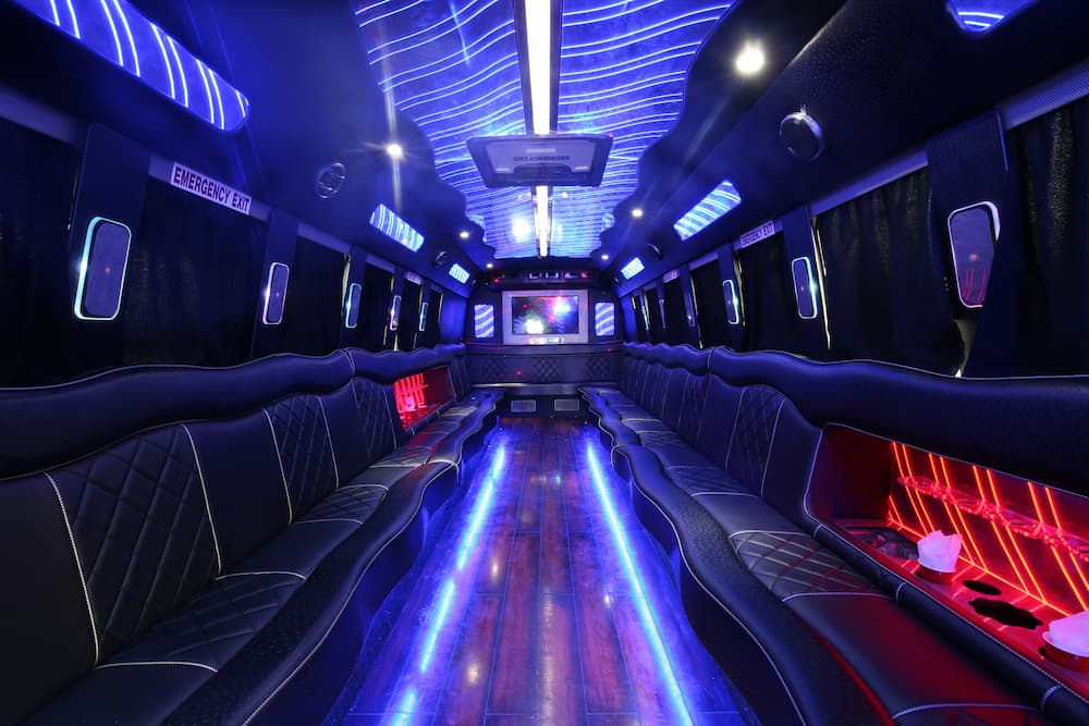 party-bus-rental Sonoma Limo Party bus interior image picture